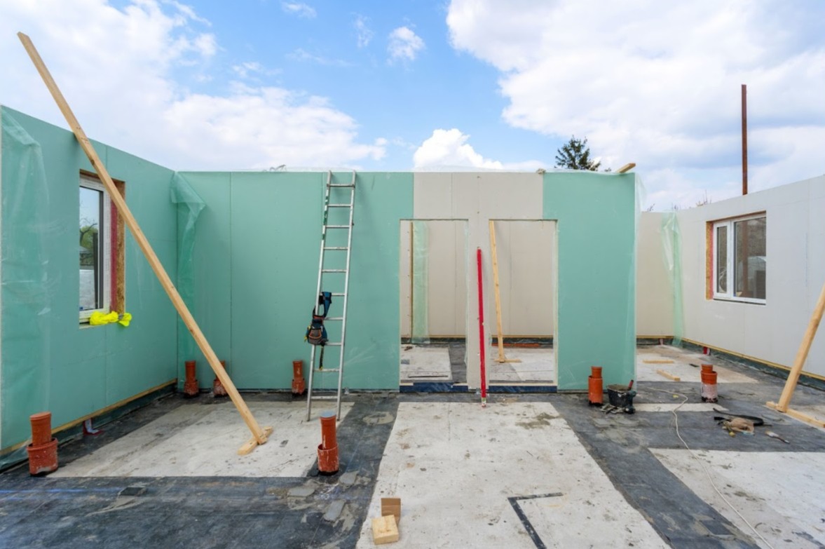 Telhas de PVC para construção modular