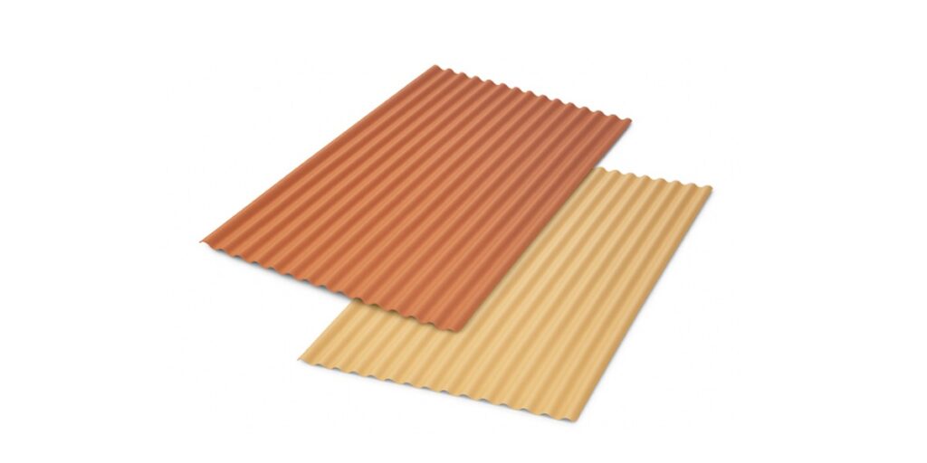 Aplicação telha de PVC minionda