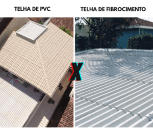 Telha de PVC ou fibrocimento