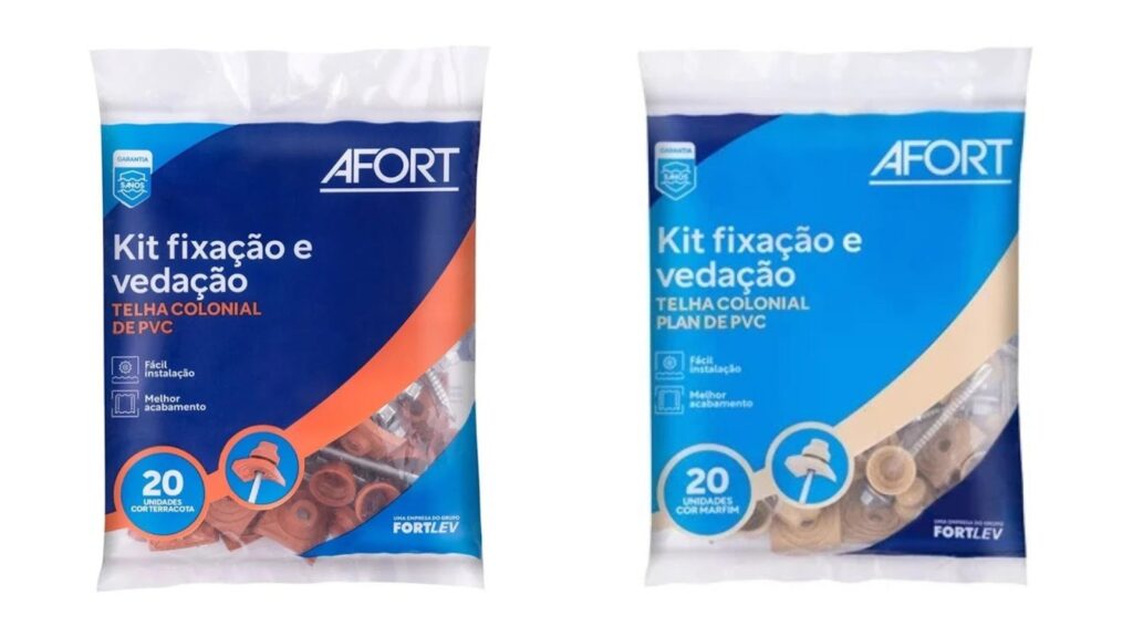 Acessórios para telhado de PVC kit de fixação e vedação